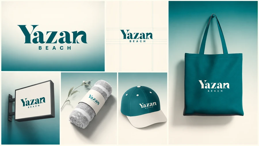 Yazan Beach — brand identity artwork